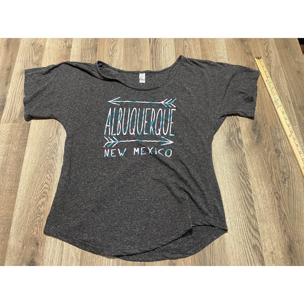 Pima Apparel Shirt, Women's XXL, Grey White Pink Blue Albuquerque New Mexico